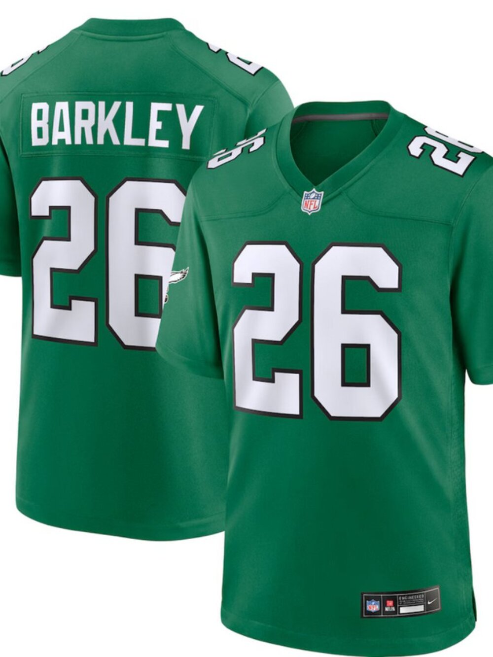 Men's Philadelphia Eagles Saquon Barkley Nike Kelly Green Alternate Game Jersey